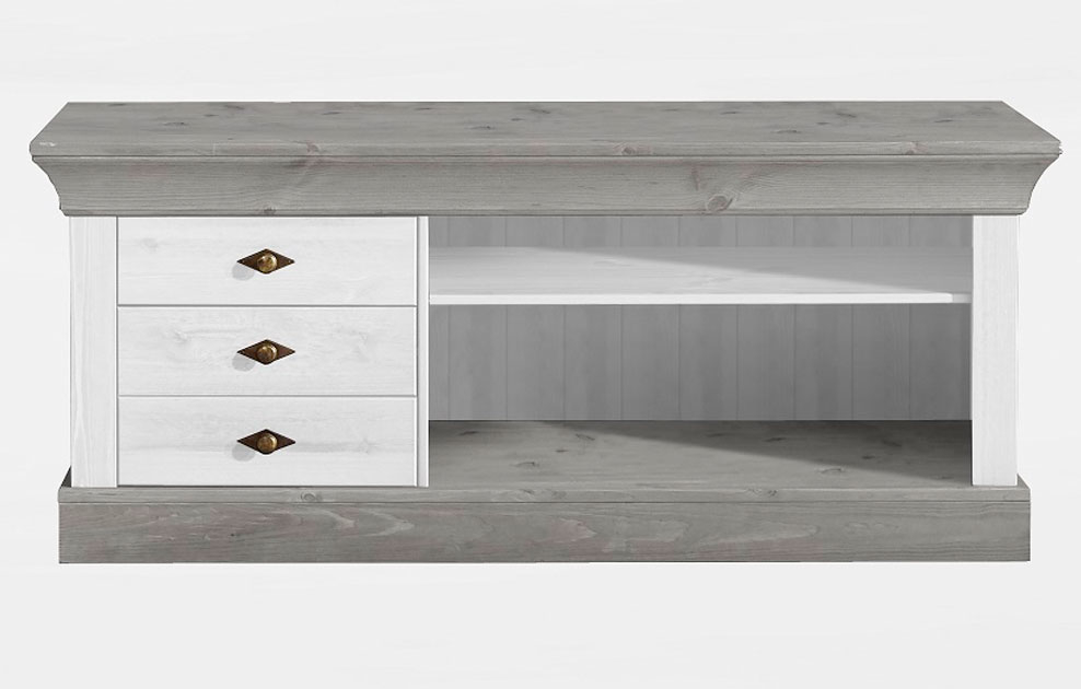 TV Lowboard Schrank Bergen Massivholz Bild 4