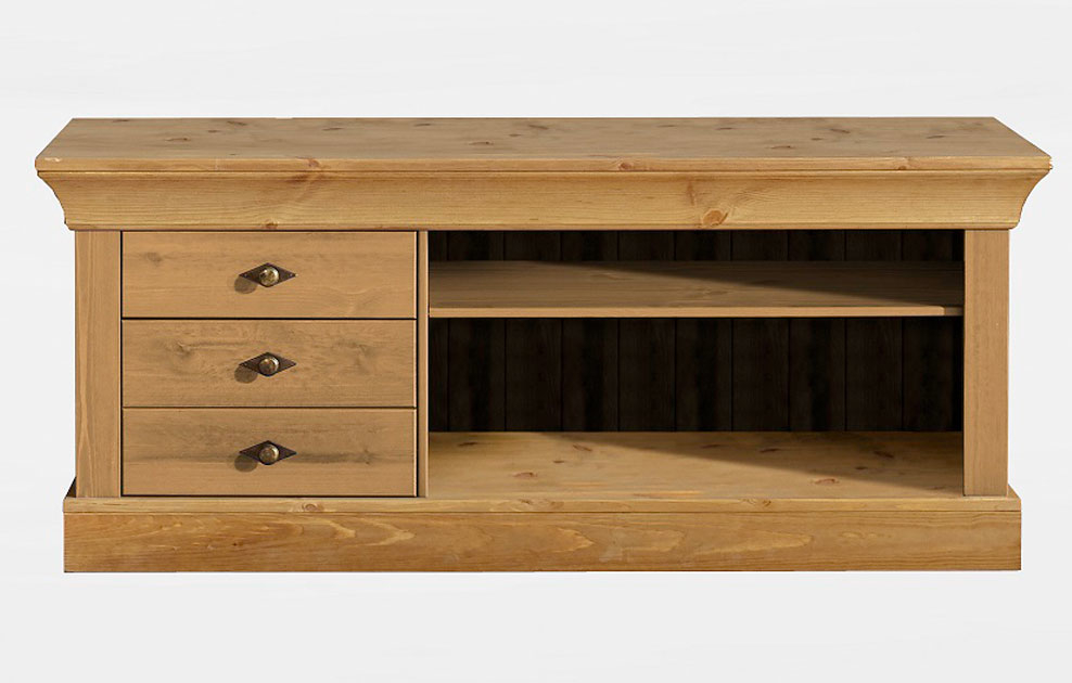 TV Lowboard Schrank Bergen Massivholz Bild 3