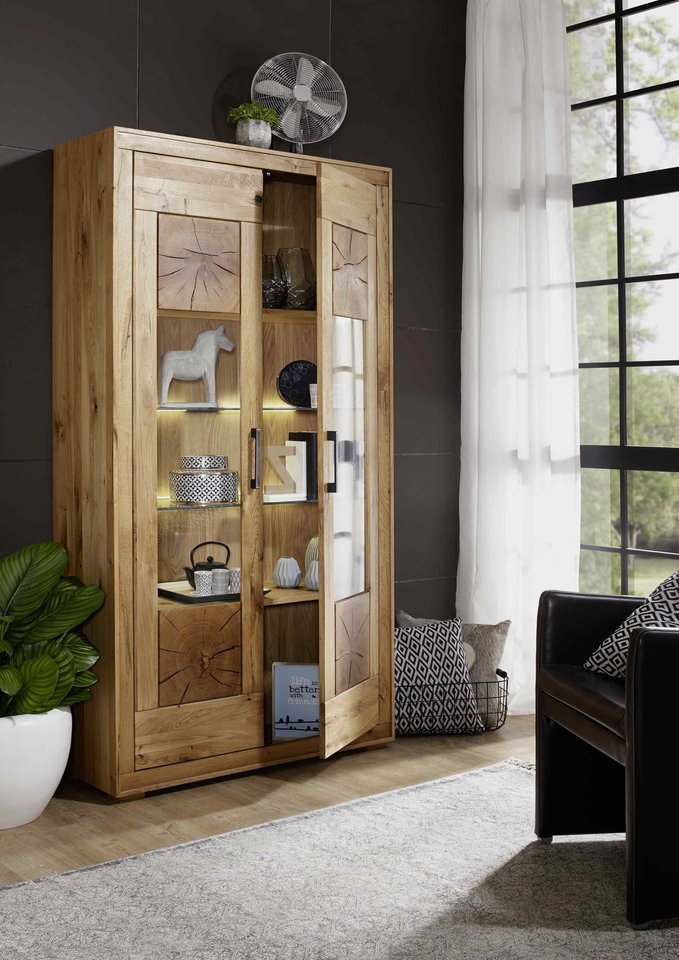 Vitrine II Arvika aus massiver Wildeiche Preview Image