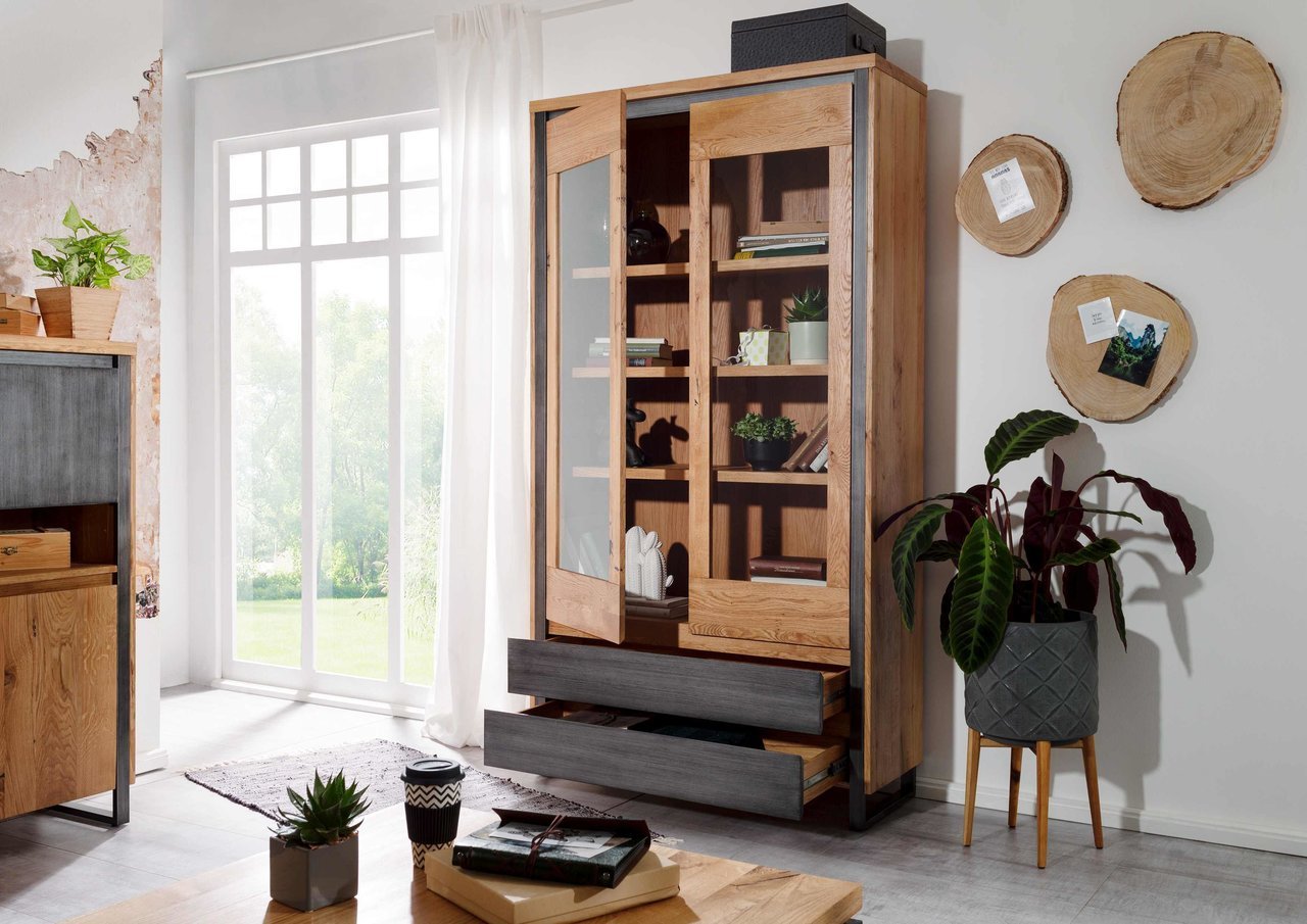 Vitrine II Byrum Massive Akazie Bild 2