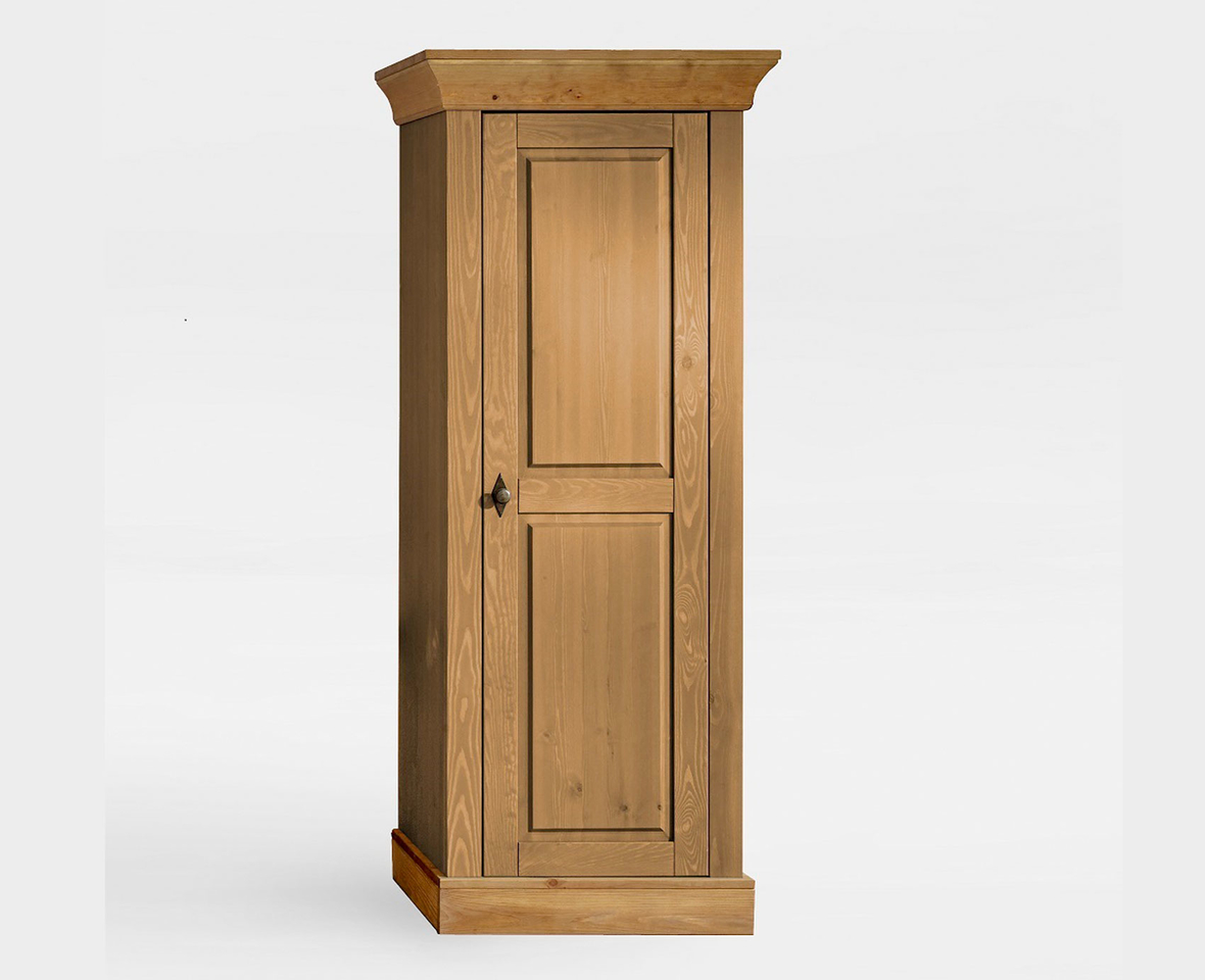 Massivholz Vitrine mit Holztür Bergen Landhausstil Bild 4