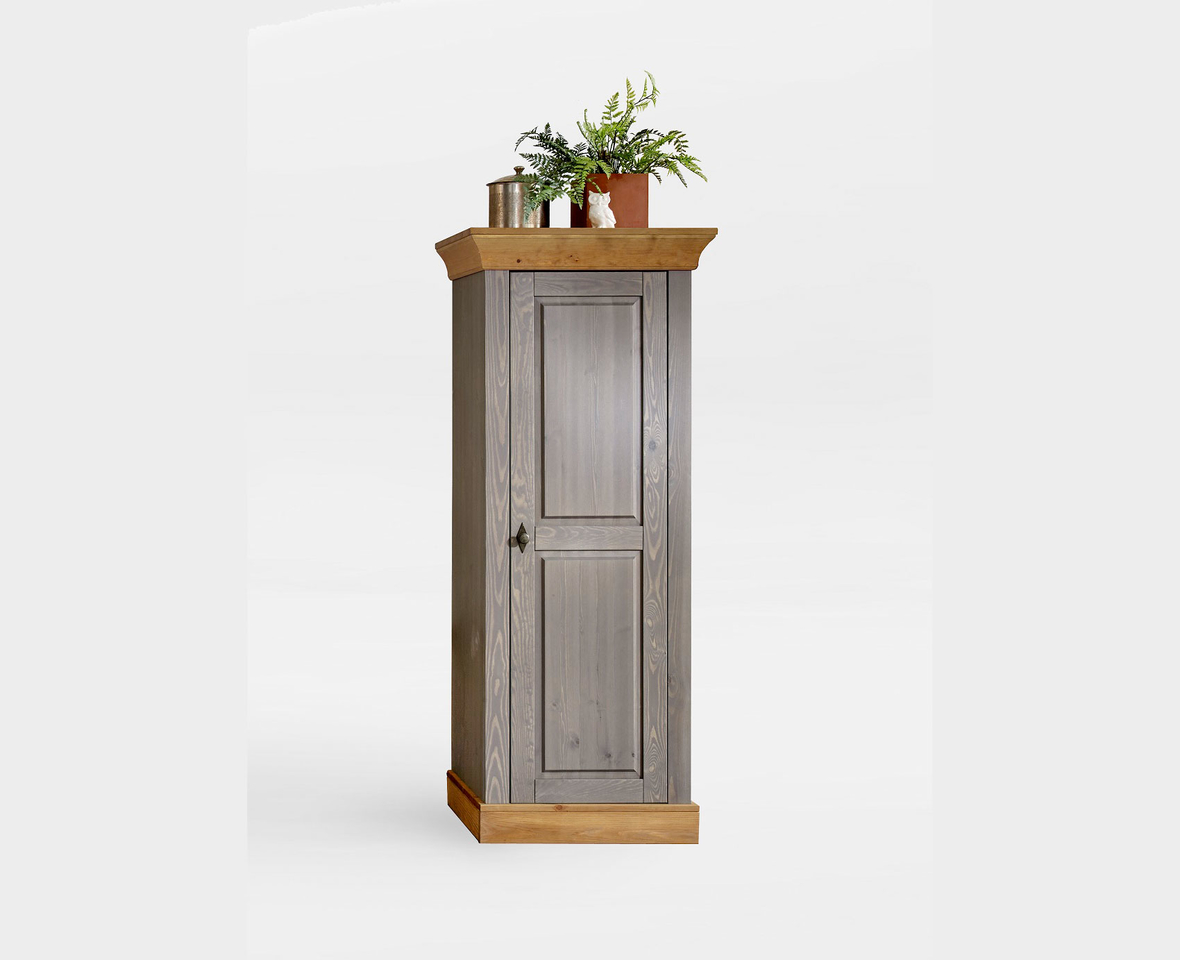 Massivholz Vitrine mit Holztür Bergen Landhausstil Bild 6