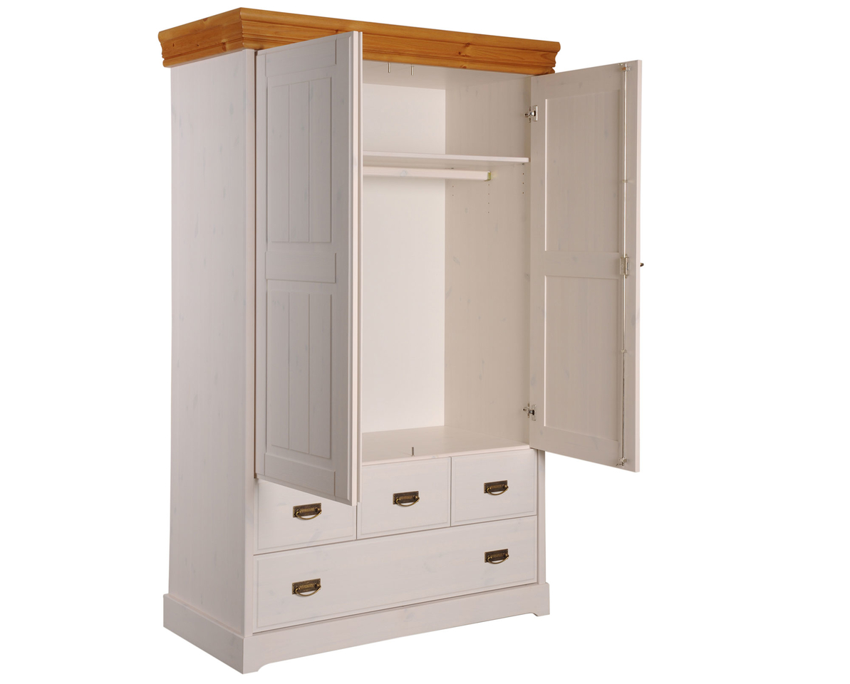 Wäscheschrank skandinavisch weiß Bild 3