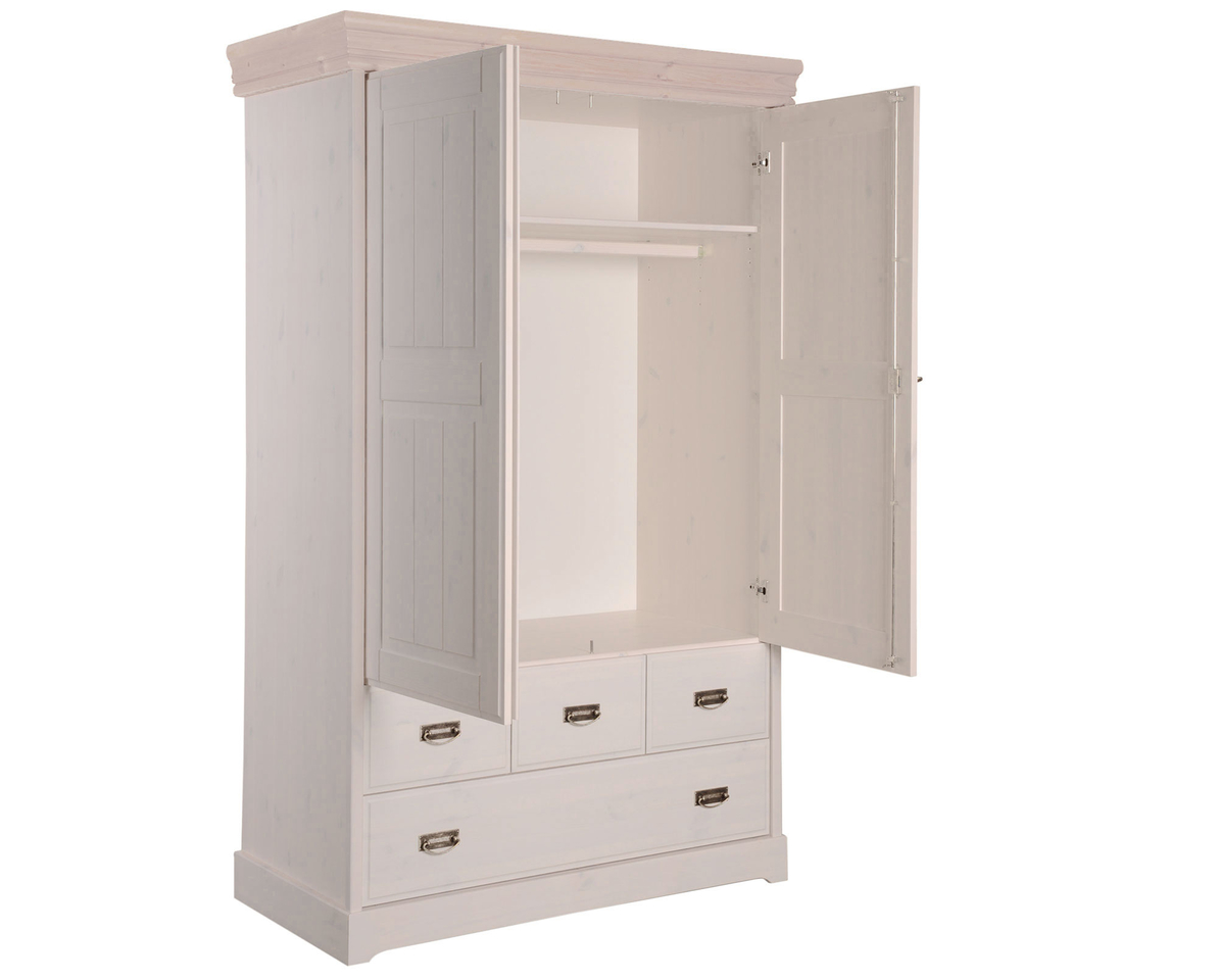 Wäscheschrank skandinavisch weiß Bild 4