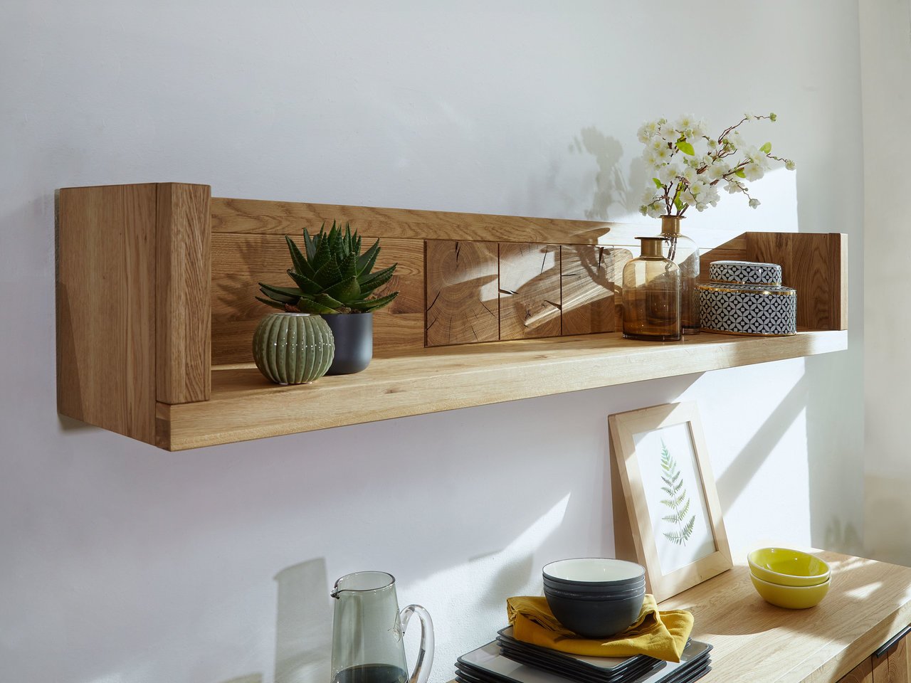 Wandboard Hulsig Massive Wildeiche Bild 2