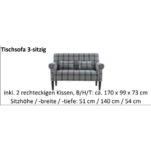Tischsofa Banksystem Tavola aus Cord Bild 5
