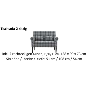 Tischsofa Banksystem Tavola aus Cord Bild 4