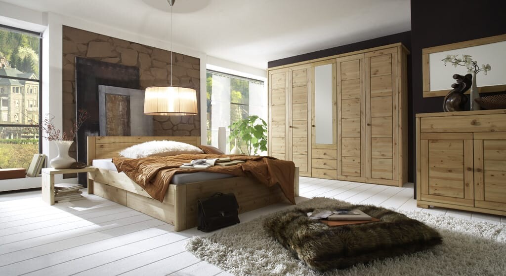 Doppelbett Vita aus Kiefer Massivholz Preview Image