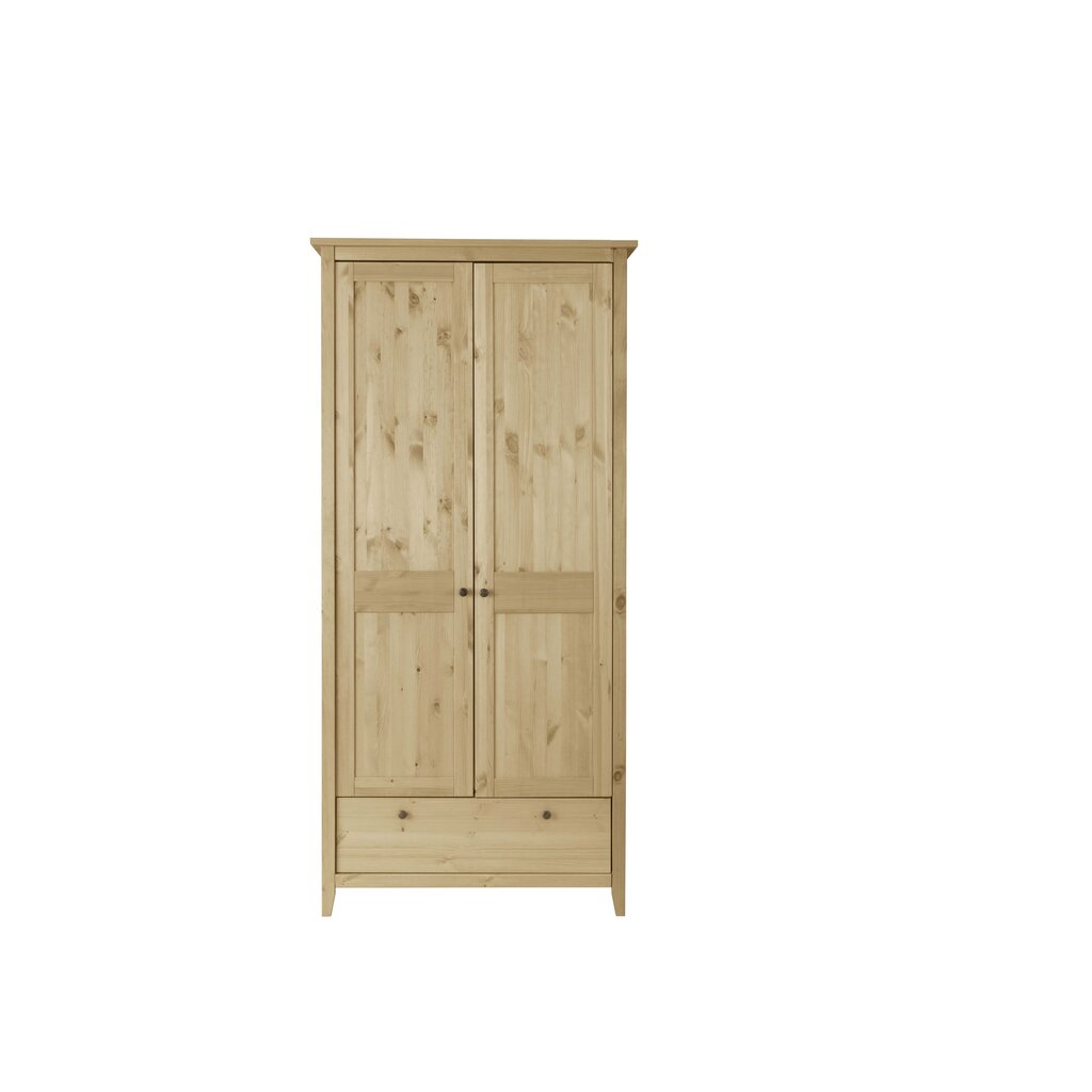 Drehtüren Kleiderschrank Solvita aus massiver Kiefer Bild 2