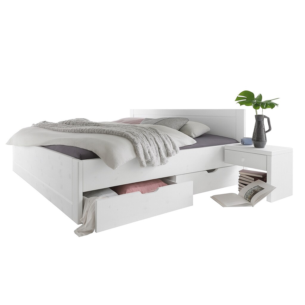 Wohnglücklich Einzelbett Vita Kiefer Massivholz Preview Image