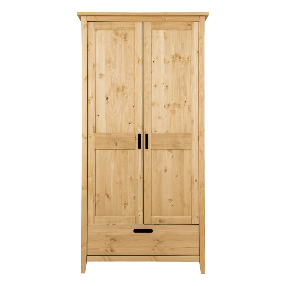 Infans Kleiderschrank 2-türig Solvita aus massiver Kiefer Preview Image