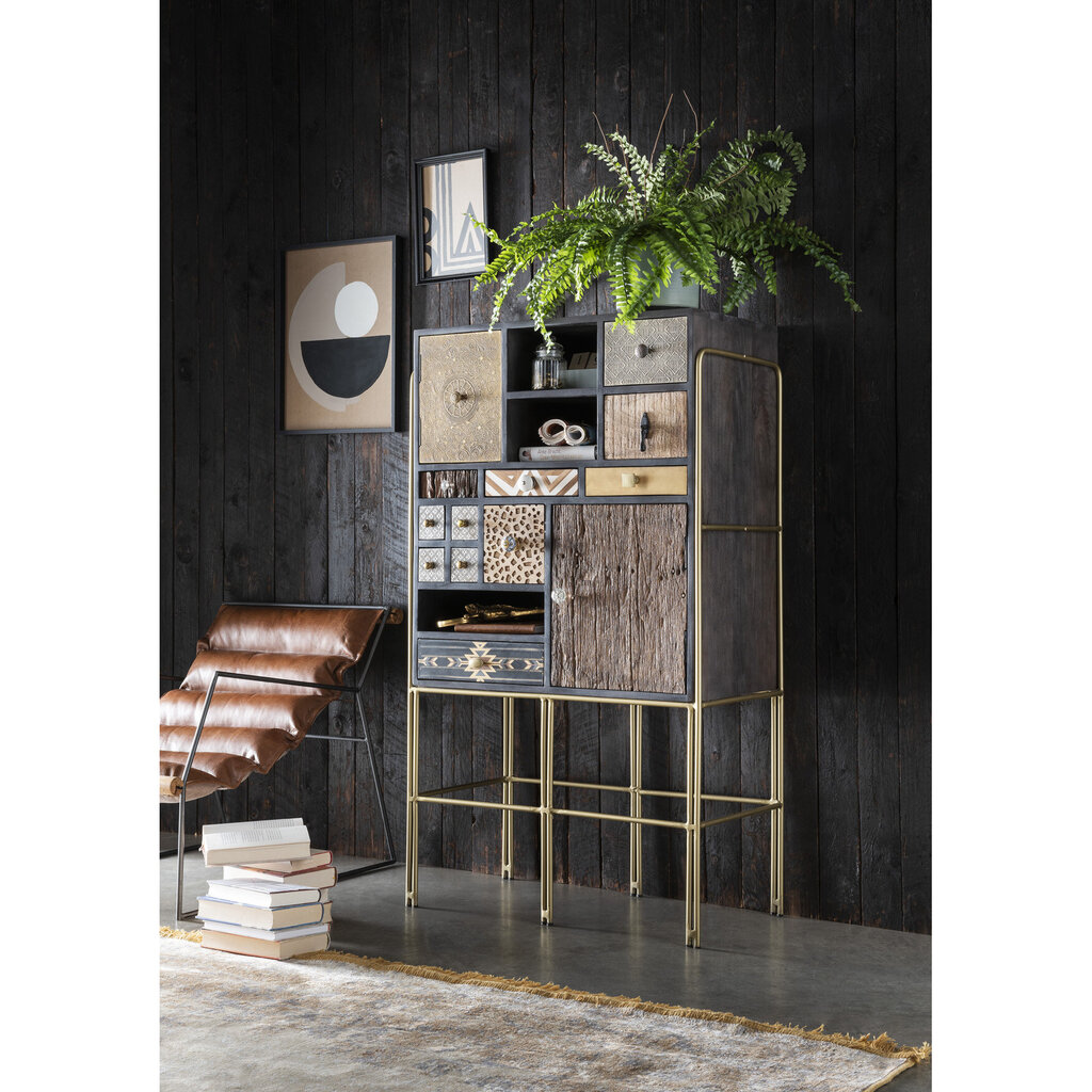 Kommode GOA II aus Mangoholz und recycelten Althölzer Preview Image