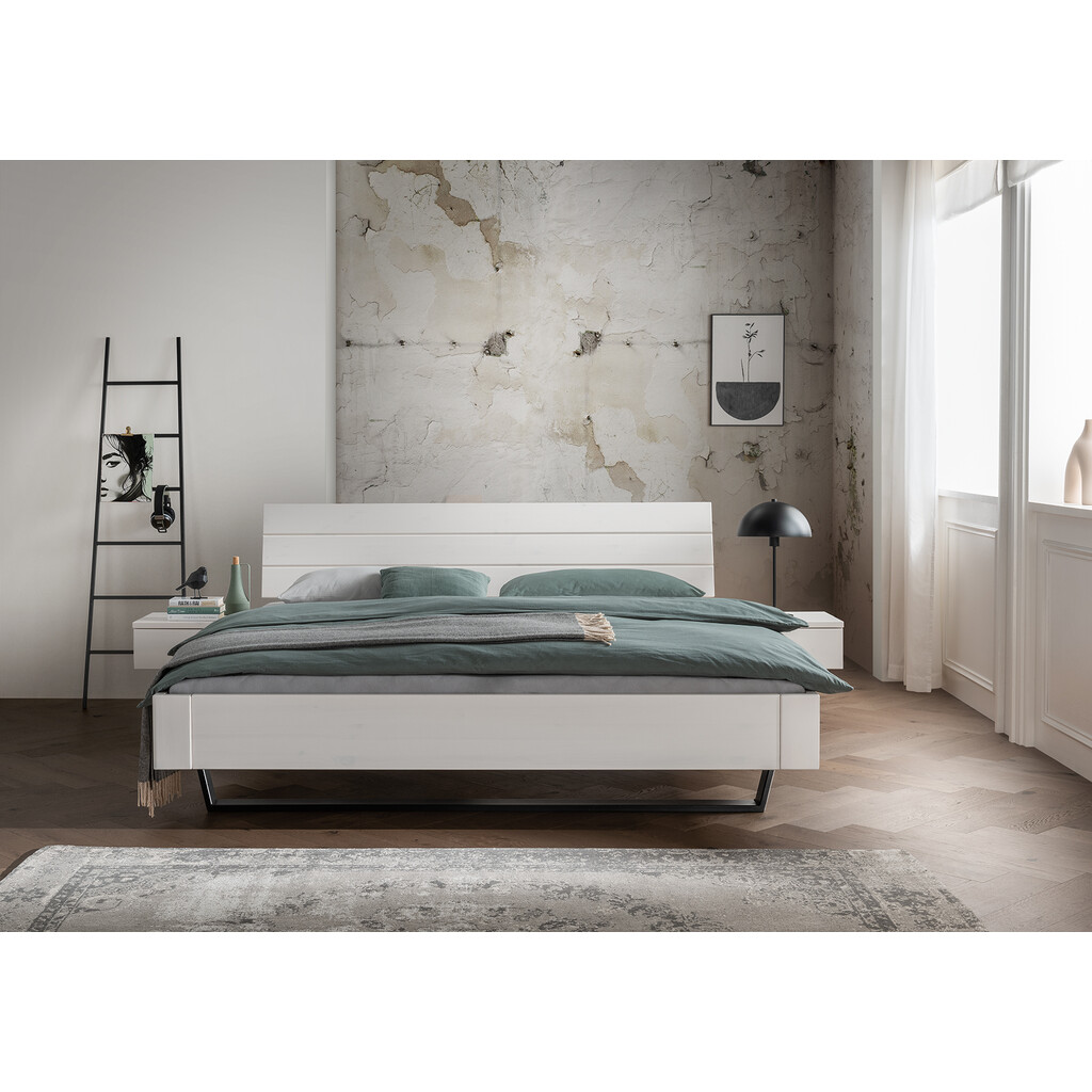 Komplettbett Kiel 3 aus Kiefer mit Metallkufe Bild 2