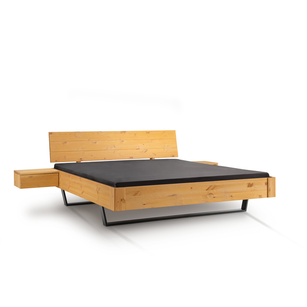 Komplettbett Kiel 3 aus Kiefer mit Metallkufe