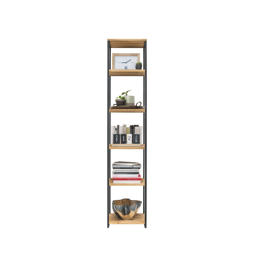 Offenes Regal 40 cm Lissabon aus massiver Wildeiche Bild 3