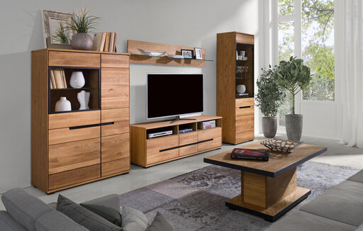 Impressionen zu Elfo Eiche Lola Wohnzimmer Vitrine 2, Bild 2