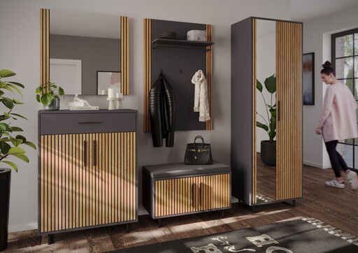 Impressionen zu Elfo Stella Highboard aus Eiche, Bild 1