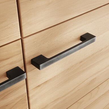 Impressionen zu Forestales Standardschrank 2 türig Viby aus Wildeiche, Bild 1