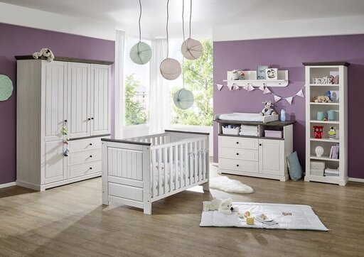 Impressionen zu G&K Babyzimmer Jolina Babybett Kiefer, Bild 1