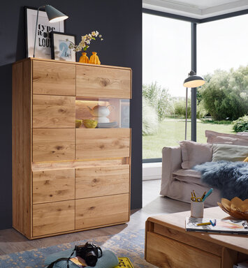 Impressionen zu G&K Highboard II Ella geölt, Bild 1