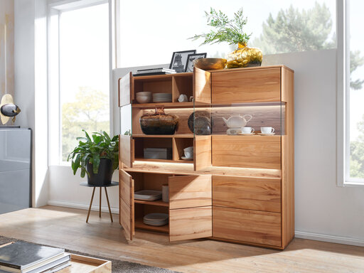 Impressionen zu G&K Highboard III Ella geölt, Bild 1
