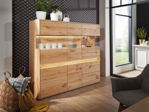 Impressionen zu G&K Highboard III Ella geölt, Bild 4