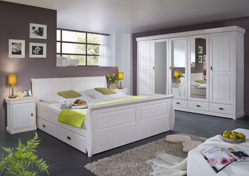 Impressionen zu G&K Kleiderschrank skandinavisch weiß Skandic, Bild 2