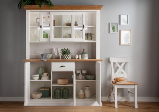 Impressionen zu G&K Sideboard I Alva aus massiver Kiefer und Eiche, Bild 3