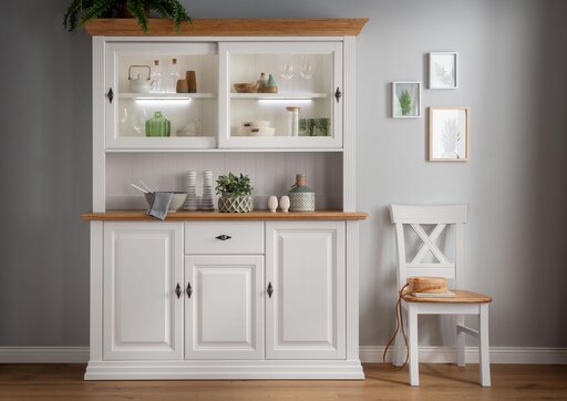 Impressionen zu G&K Sideboard I Alva aus massiver Kiefer und Eiche, Bild 4