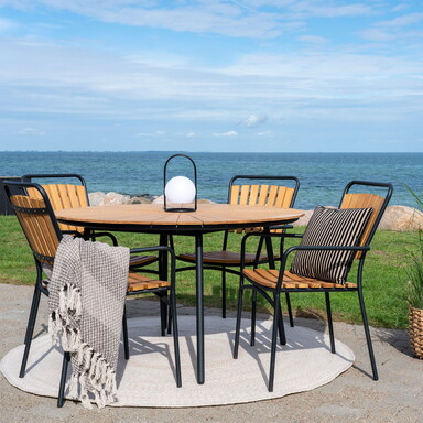 Impressionen zu House Nordic Cleveland Garten-Set Tisch und 4 Stühle, Bild 1