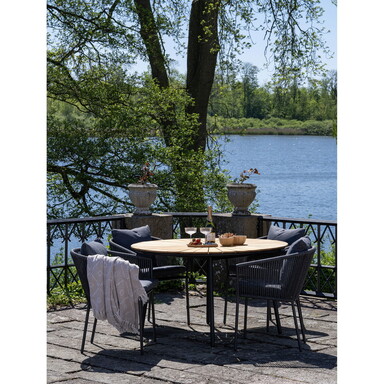 Impressionen zu House Nordic Cleveland Gartentisch aus Teakholz rund, Bild 2
