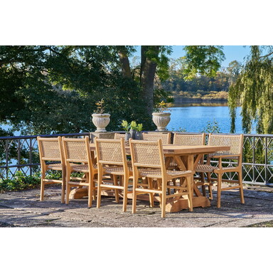 Impressionen zu House Nordic Derby Outdoor Stuhl mit Armlehne, Teakholz, Bild 3