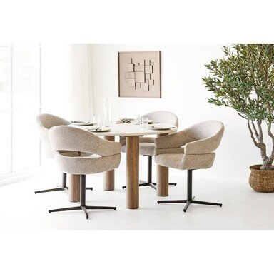 Impressionen zu House Nordic Esstisch Fondi Cment Look rund Ø 120 cm, Bild 1