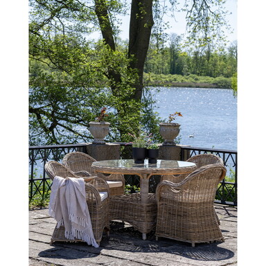 Impressionen zu House Nordic Larisa Gartenstuhl Kubu Rattan, Bild 1