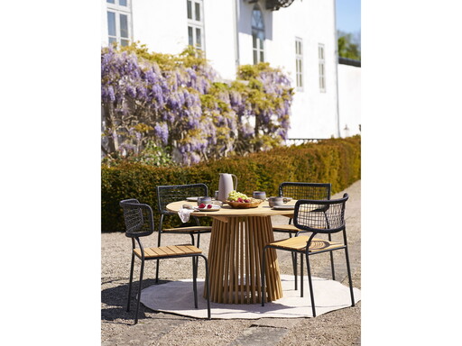 Impressionen zu House Nordic Runder Lorca Esstisch aus Teakholz, Gartentisch, Bild 1