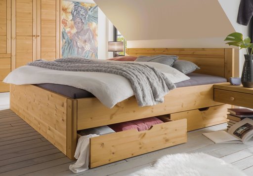 Impressionen zu Wohnglücklich Einzelbett Vita Kiefer Massivholz, Bild 2