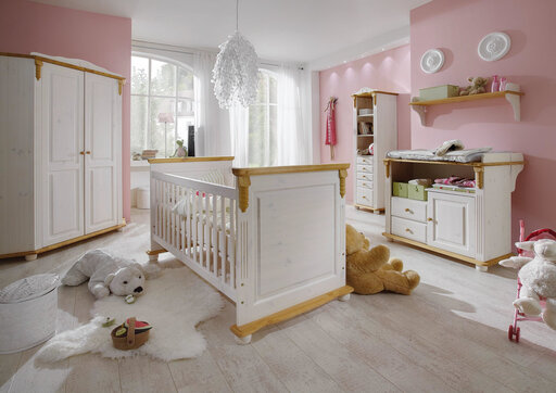 Impressionen zu INFANSKIDS Kinderbett Romantik aus massiver Kiefer, Bild 1