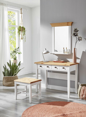 Impressionen zu Jumek Schminktisch Schreibtisch Bergen Kiefer Massiv, Bild 1