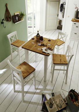 Impressionen zu Jumek Landhaus Barhocker Fjord Massivholz, Bild 1