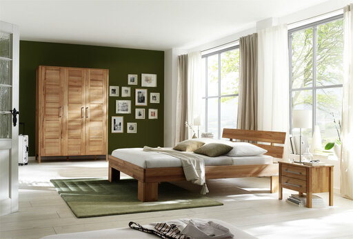 Impressionen zu Lars Olesen Schlafzimmer Bett aus Massivholz Modern Zen, Bild 1