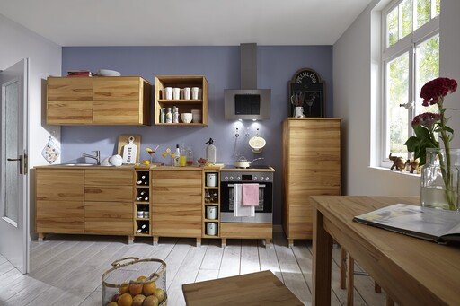 Impressionen zu TPT Küchen Hängeschrank offen mit Zwischenboden, Massivholz, Bild 2