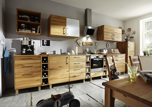 Impressionen zu TPT Schubladen-Unterschrank mit 3 Schüben für Massivholz Küche, Bild 1
