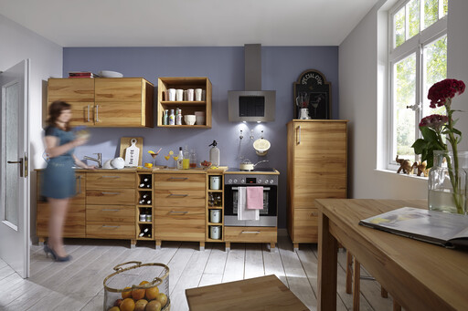 Impressionen zu TPT Spültisch-Unterschrank 1-türig 60 cm breit für Massivholz Küche, Bild 1