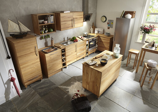 Impressionen zu TPT Unterschrank 1-türig für Massivholz Küche, Bild 3