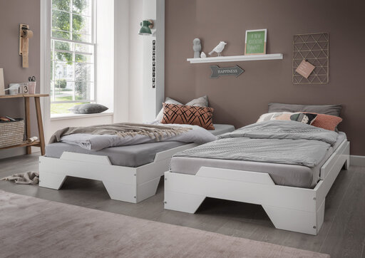 Impressionen zu Wohnglücklich Stapelbett Denver aus Massivholz, Bild 2