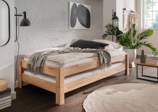 Impressionen zu Wohnglücklich Stapelbett Denver aus Massivholz, Bild 4