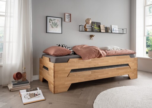 Impressionen zu Wohnglücklich Stapelbett Denver aus Massivholz, Bild 5