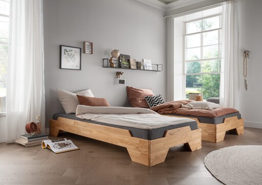 Impressionen zu Wohnglücklich Stapelbett Denver aus Massivholz, Bild 6