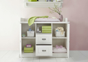 Babyzimmer Odette Kiefer massiv Wickelkommode inkl. Wickelaufsatz
