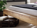 Balkenbett Massivholz Eiche Odense Doppelbett, 200 x 200 cm, Wildeiche geölt